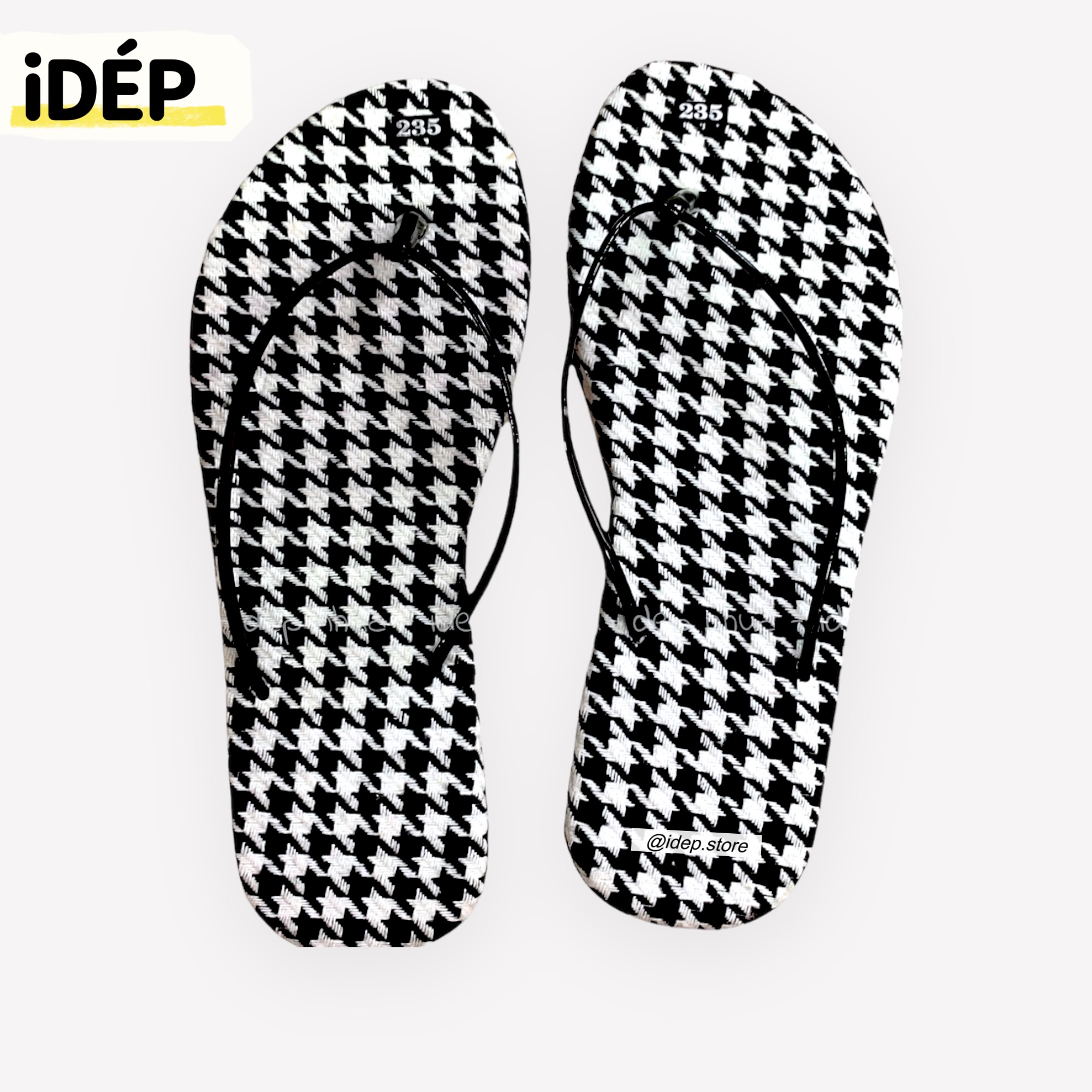Dép kẹp nữ xỏ ngón chấm bi quai mảnh đế bệt DL119, Dép nữ cọng chỉ đi biển thời trang
