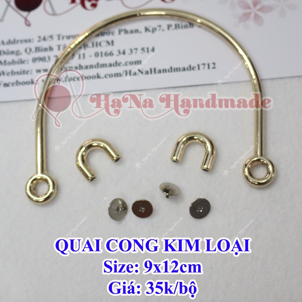Quai C túi xách Mỏng Kèm Khoen U