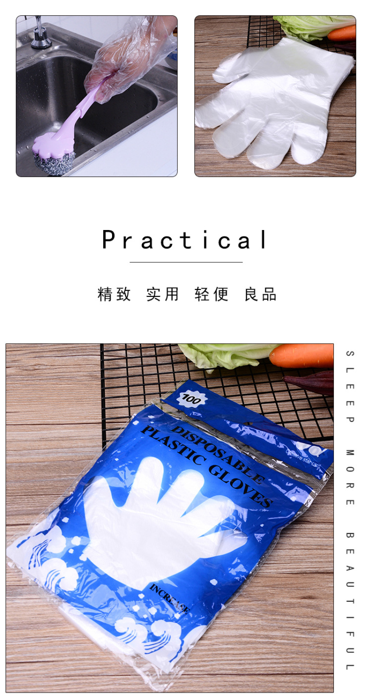 Bao Tay Nilon Dày Dặn Dùng 1 Lần Dùng