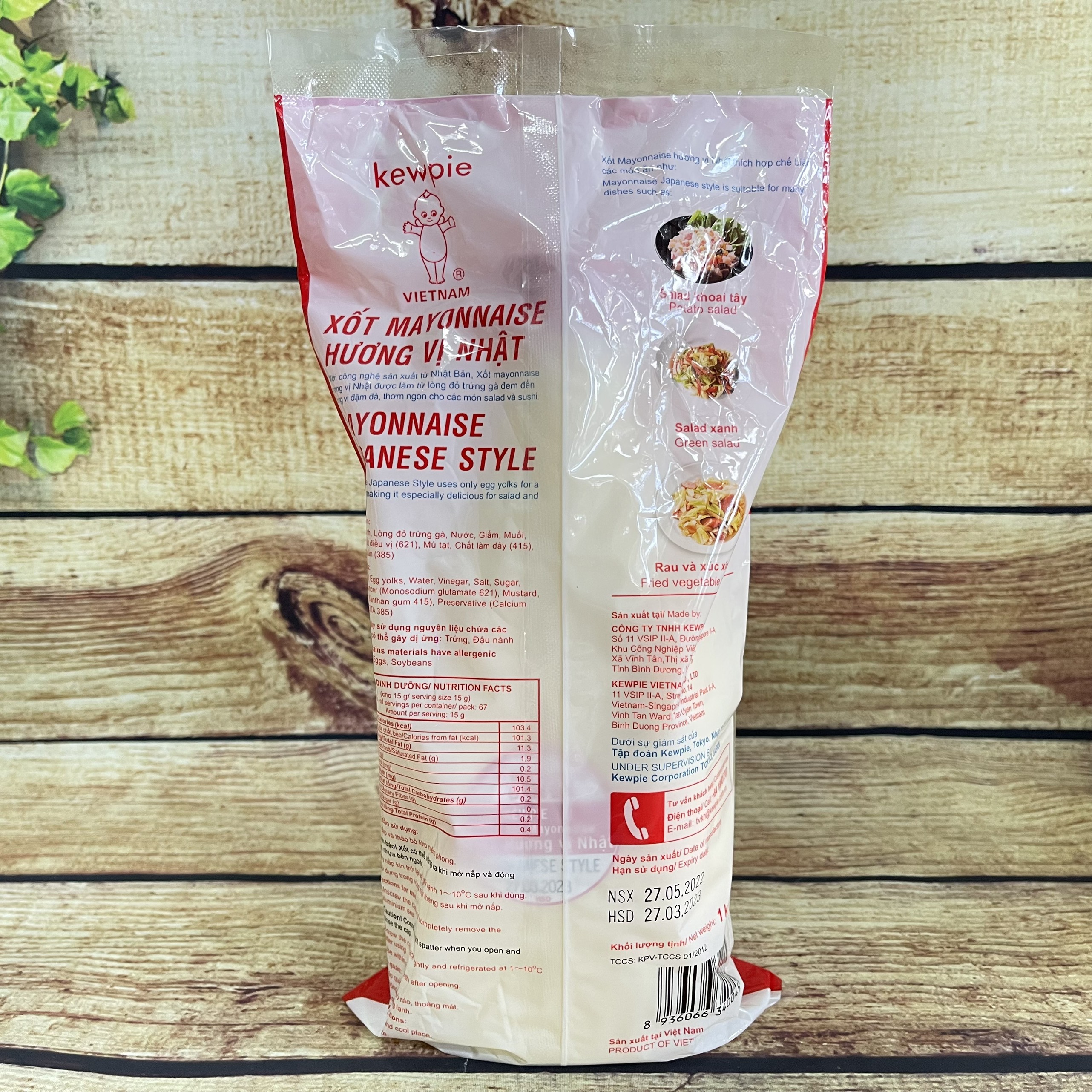 Sốt mayonnaise hương vị Nhật Kewpie 1kg