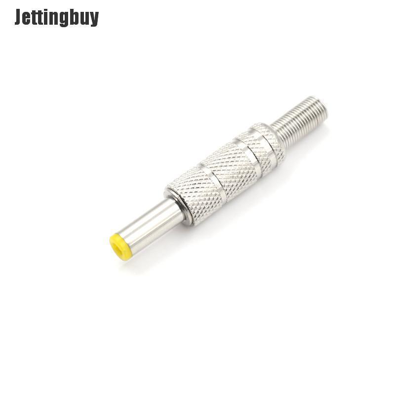 Jettingbuy 1pc metal 5.5*2.5mm dc power male plug jack adapter connector plug 12v