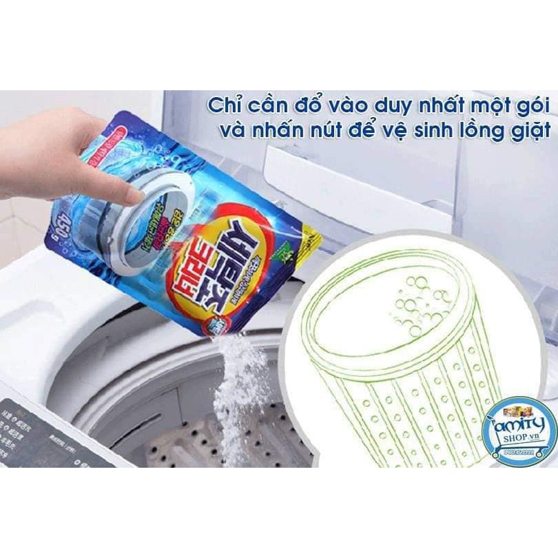 BỘT TẨY VỆ SINH LỒNG MÁY GIẶT 450G HÀN QUỐC