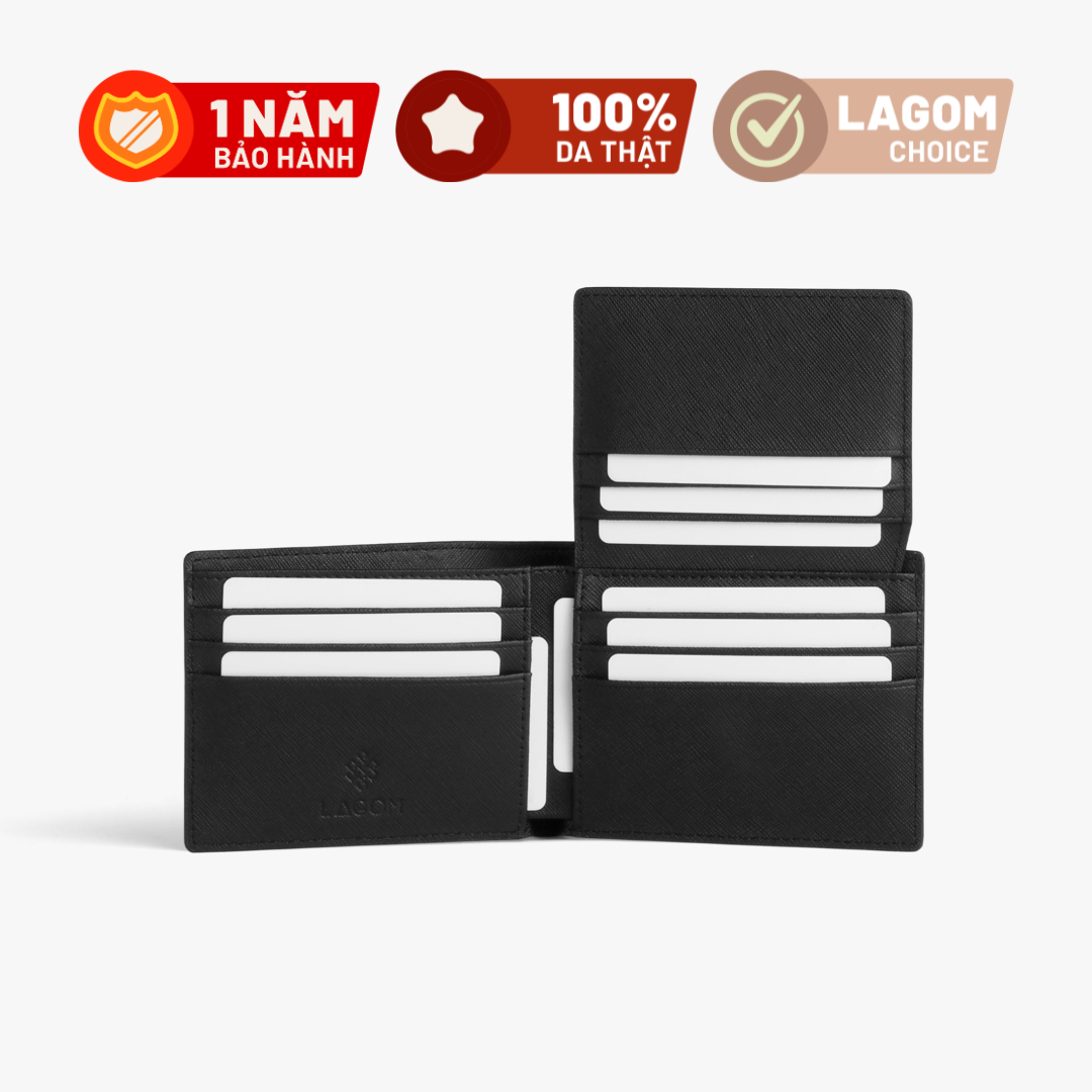 Ví nam LAGOM Da thật - Plus wallet