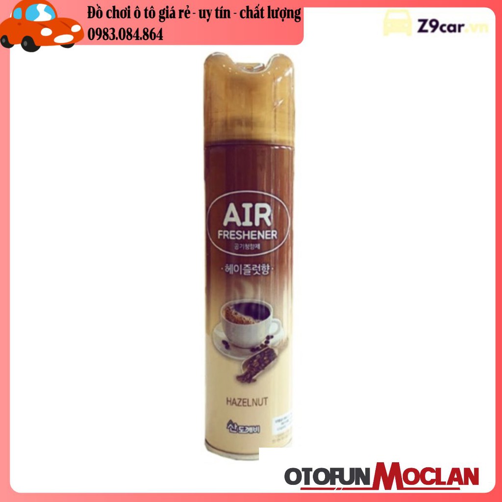 NƯỚC HOA XỊT PHÒNG SANDOKKAEBI 370ML HƯƠNG HAZELNUT - nước hoa ô tô hương cafe sữa - chai xịt cafe sữa hàn quốc air(Túi treo)