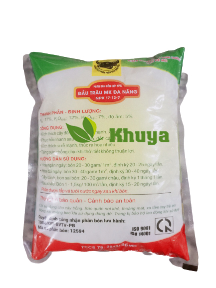 Phân bón khoáng Đầu Trâu đa năng 17-12-7+TE 1Kg
