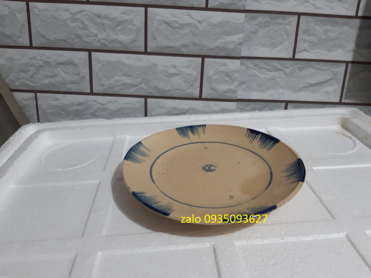 Combo 5 đĩa đựng cơm tấm ( bằng sành thô sơ)