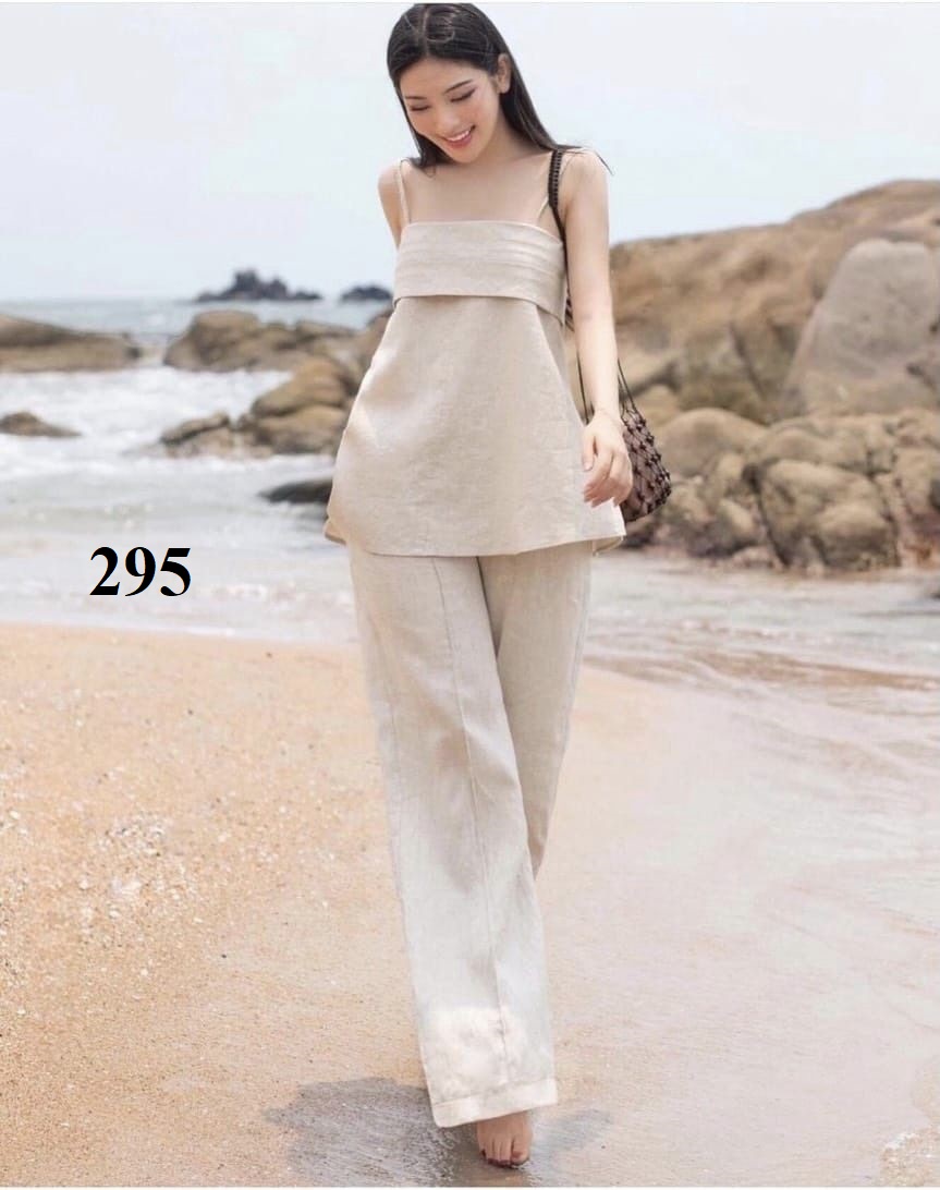 Voucher 15% - set áo nude 2s doll + quần suông