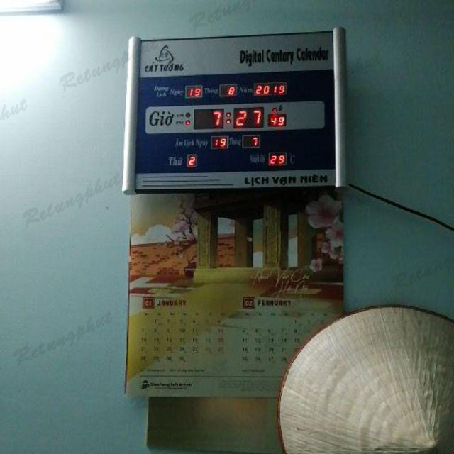 Đồng hồ Lịch Vạn Niên Treo Tường 3A