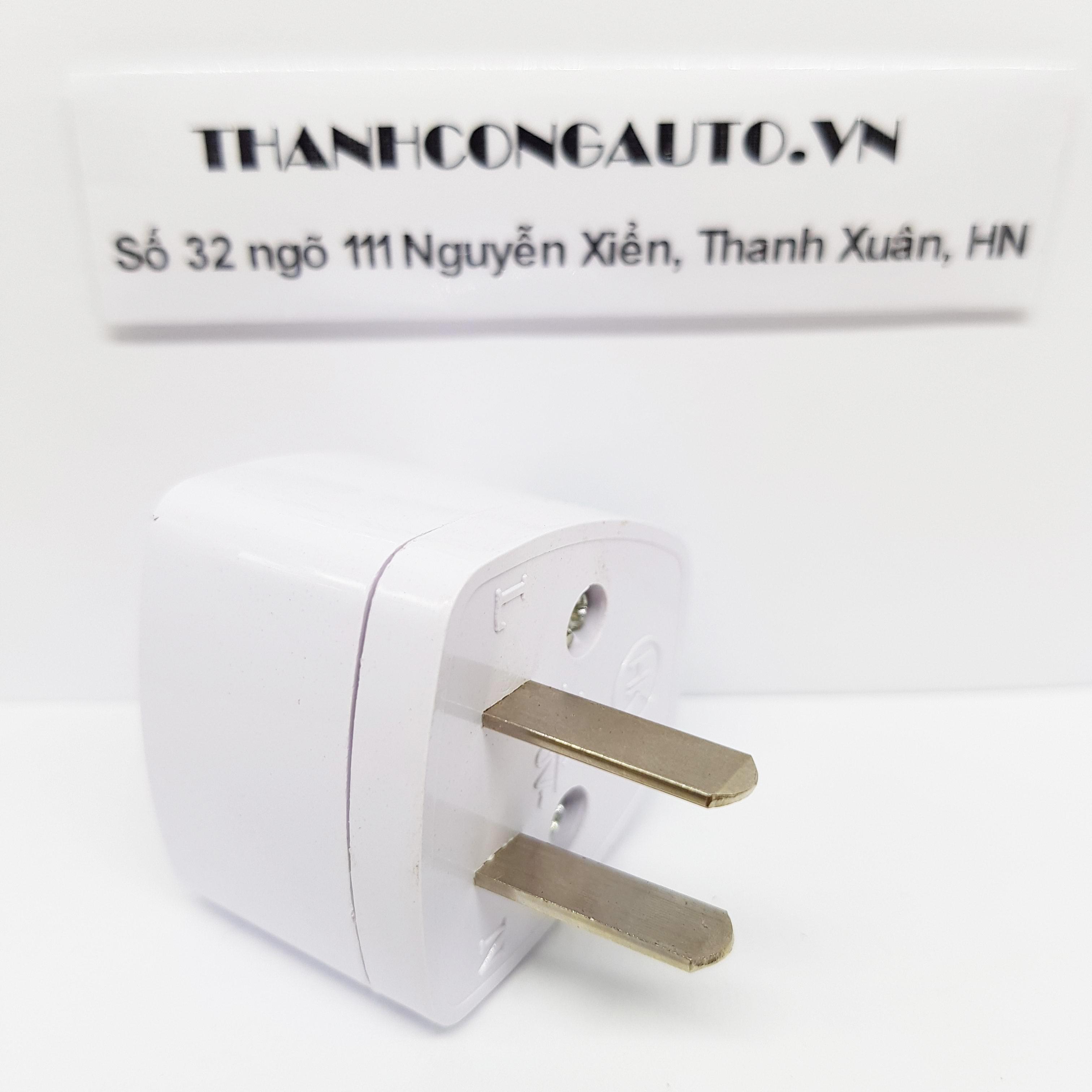 Phích cắm chuyển đổi ổ 3 chấu sang 2 chấu