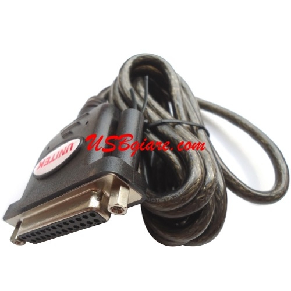 CÁP USB RA DB25 C/H UNITEK Y-121 (DB25F) - USB TO PARALLEL CONVERTER CABLE
