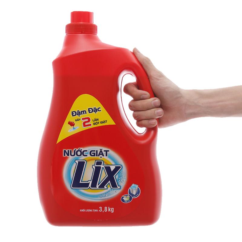 Nước Giặt Lix Đậm Đặc Gấp 2 Lần 3.8kg