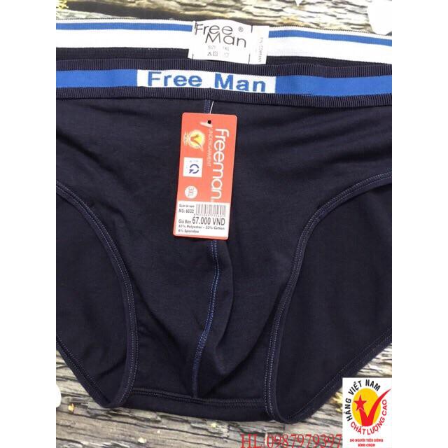 Quần lót nam Freeman, Size 3XL- MS: 6032( Freeman)[ hìnhthật+ clip]cotton 4 chiều