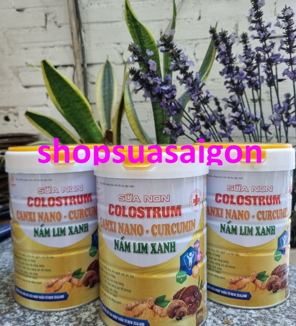 [Combo 3hộp 900gr, HSD 2027] Sữa NON COLOSTRUM-CANXI NANO-NẤM LIM XANH