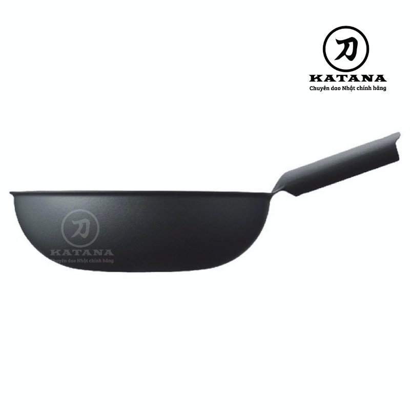 [Trả góp 0%]Unilloy - Chảo wok màu đen - 31cm