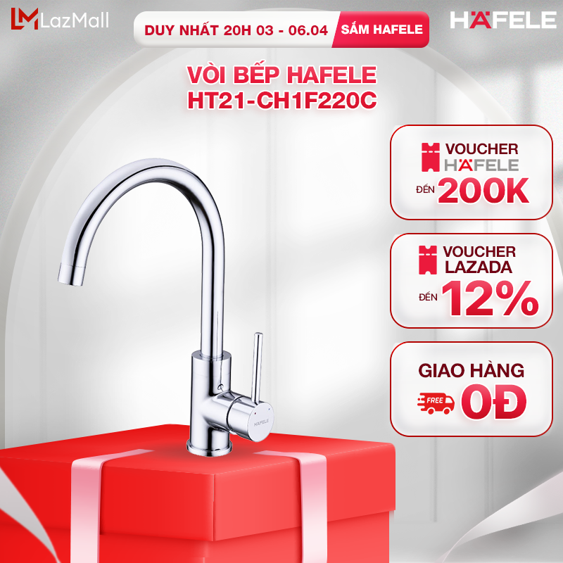 Vòi bếp Hafele HT21-CH1F220C 577.55.240
