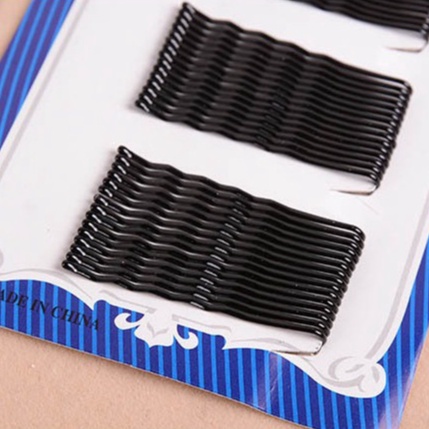 (HCM)Vỉ ghim kẹp tóc Bobpin giúp cố định tóc- Vỉ 36 chiếc