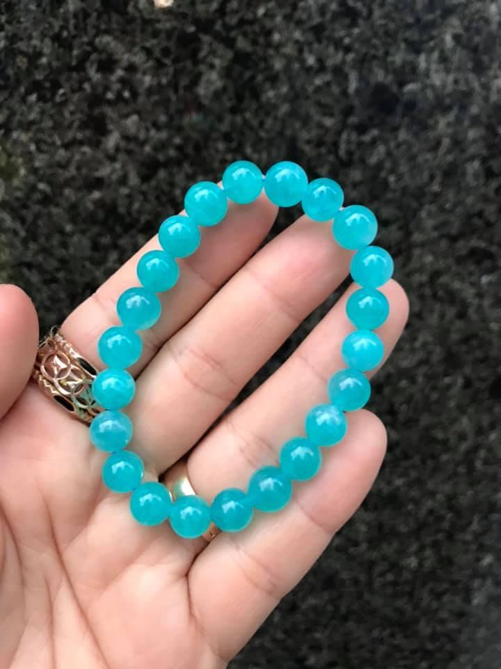 [HCM]VÒNG TAY AMAZONITE 8LY
