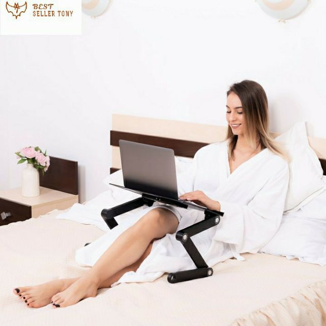 Bàn Để Laptop Xoay Đa Năng - Bàn Để Máy Tính Laptop Xoay 360 Độ - Chân Đế Xoay Có Thể Gập Lại Có Lưới Tản Nhiệt Thông Minh Bàn Di Chuột Riêng - Phù Hợp Mọi Tư Thế - Bảo Hành 12 Tháng