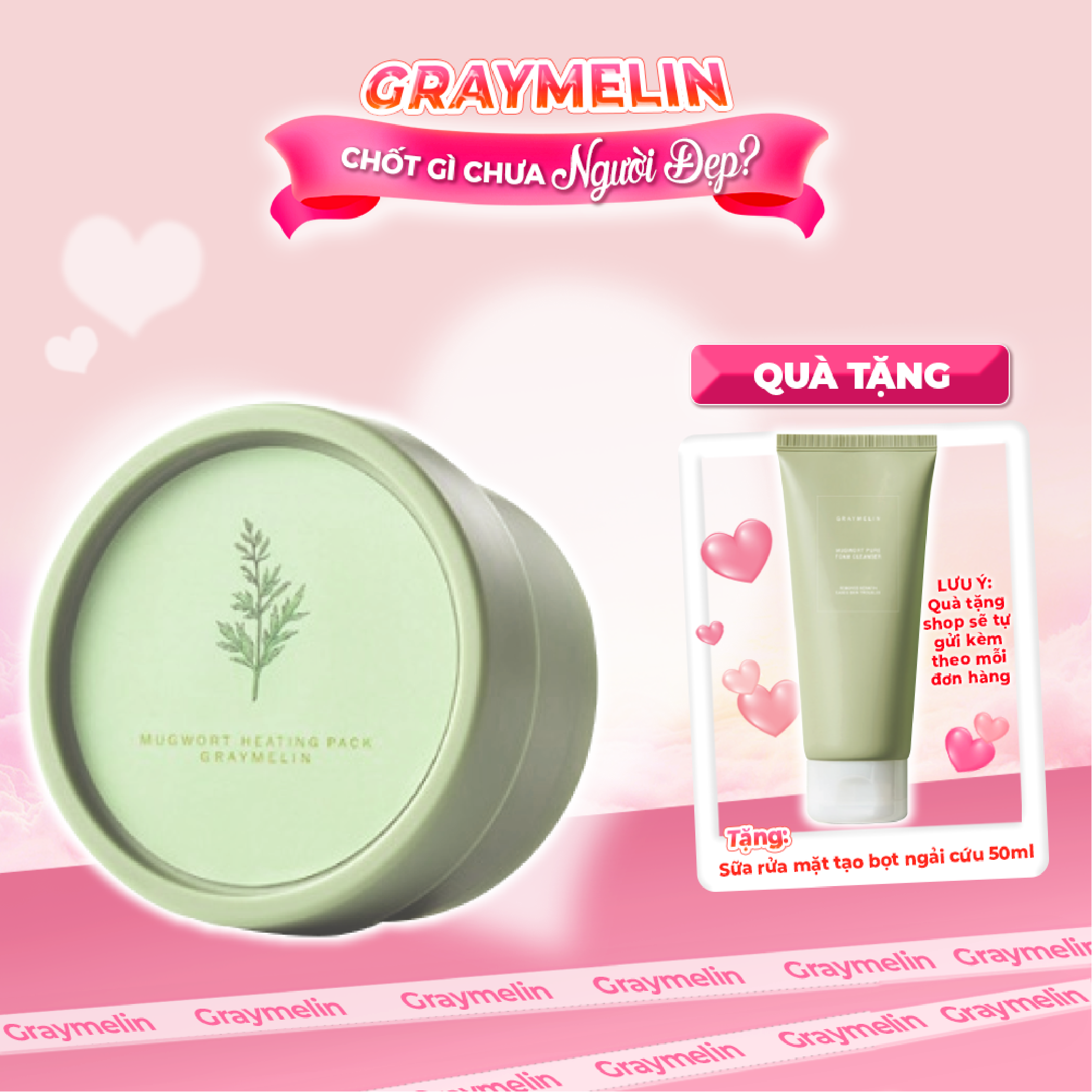 Mặt Nạ Ngải Cứu Graymelin Mugwort Heating Pack 100g