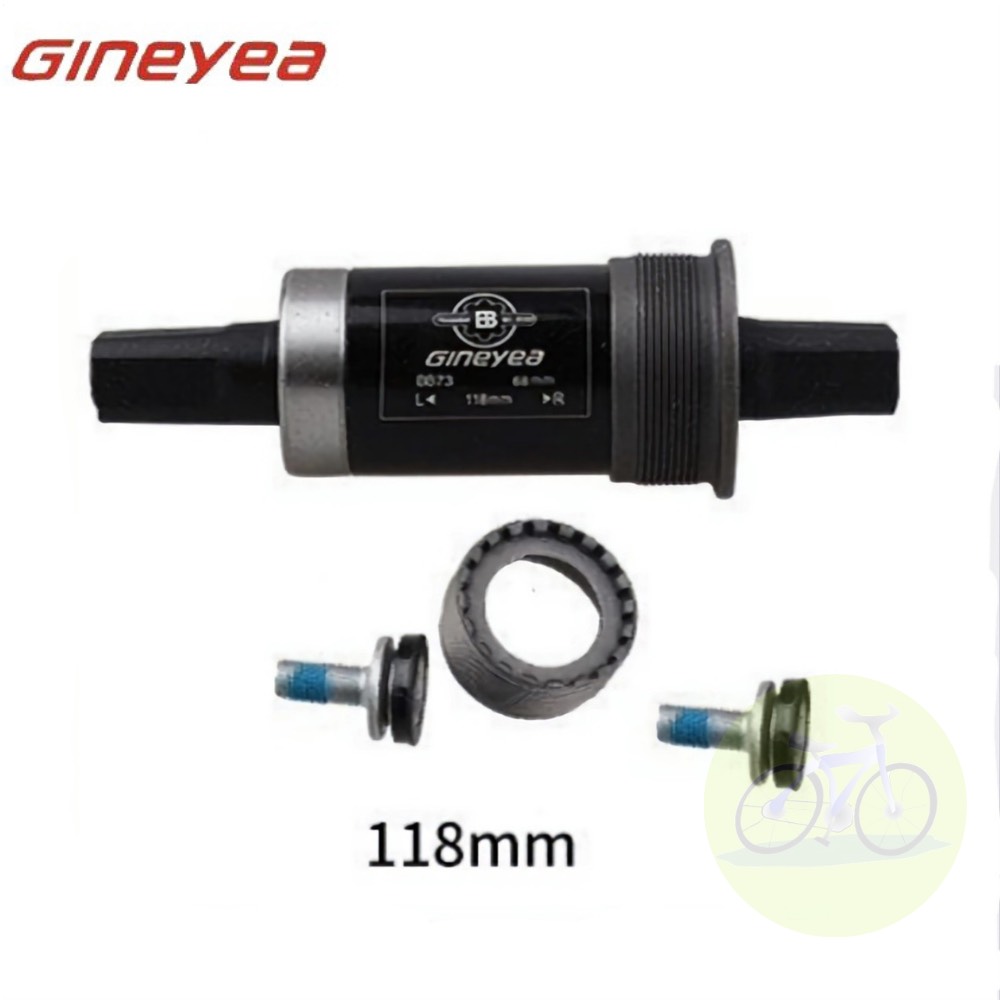 Trục giữa xe đạp bạc đạn gineyea / các số 122.5/110.5/118mm