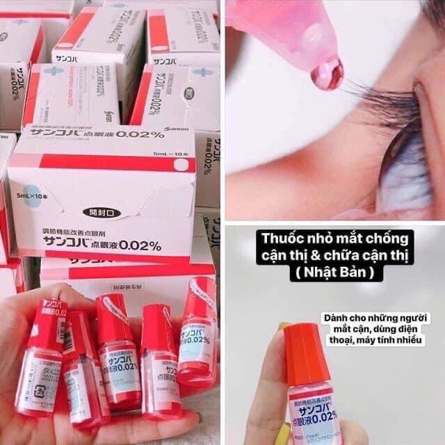 Nhỏ Mắt Sancoba Nhật Bản giảm cận thị 5ml