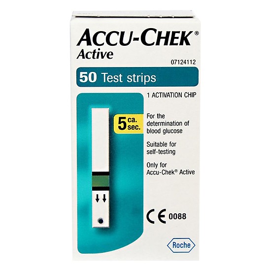 [HCM][ CHÍNH HÃNG ] Que Thử Đường Huyết Accu Chek Active Hộp 50 Que