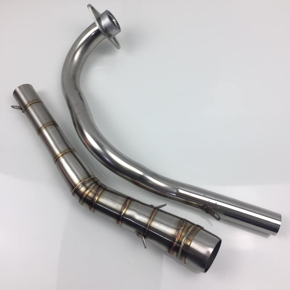 Cổ pô 2 khúc INOX 304 (cổ gắn các loại pô lon)