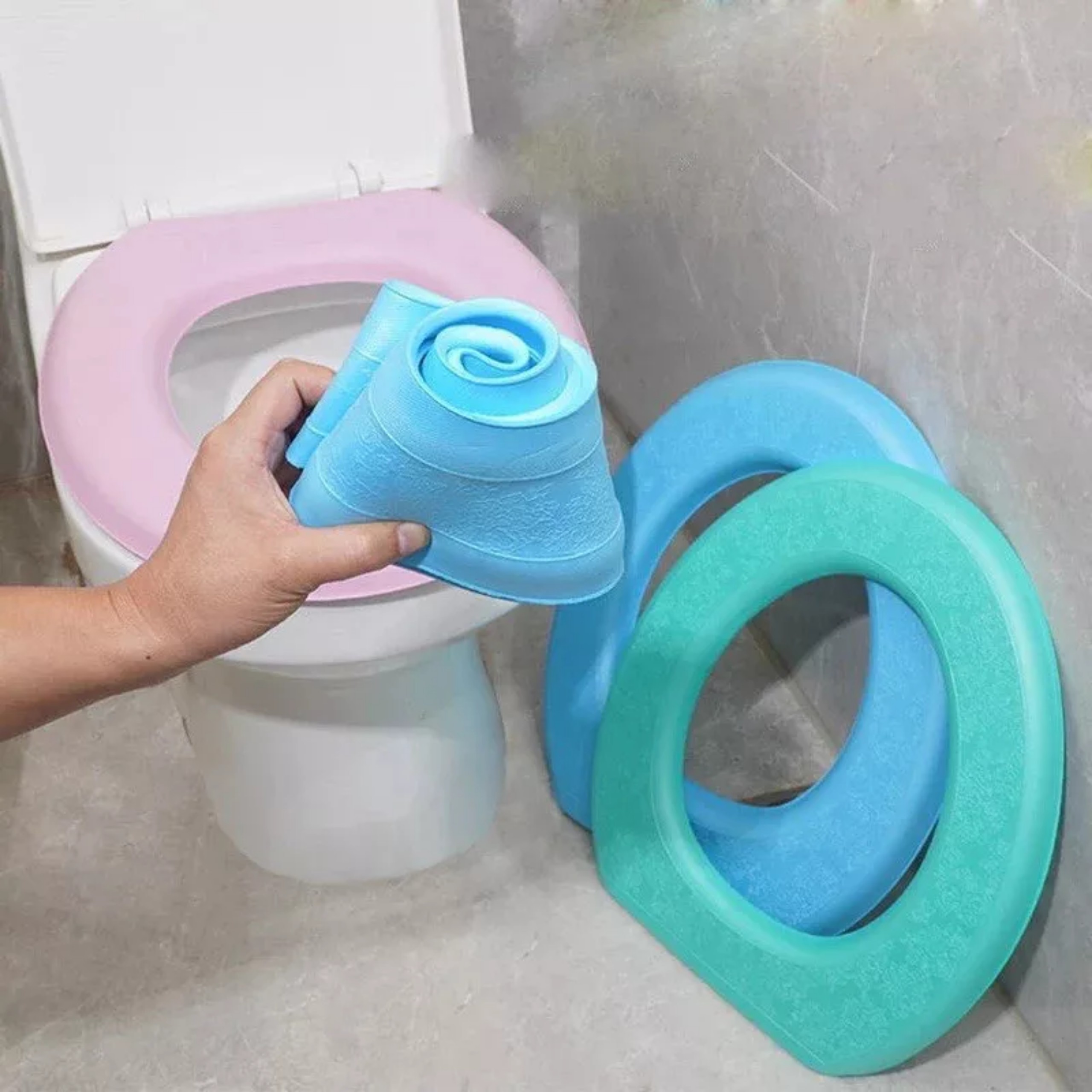 Miếng Lót Bệ Bồn Vệ Sinh Chống Thấm Nước Tiện Lợi, Dễ Dàng Vệ Sinh