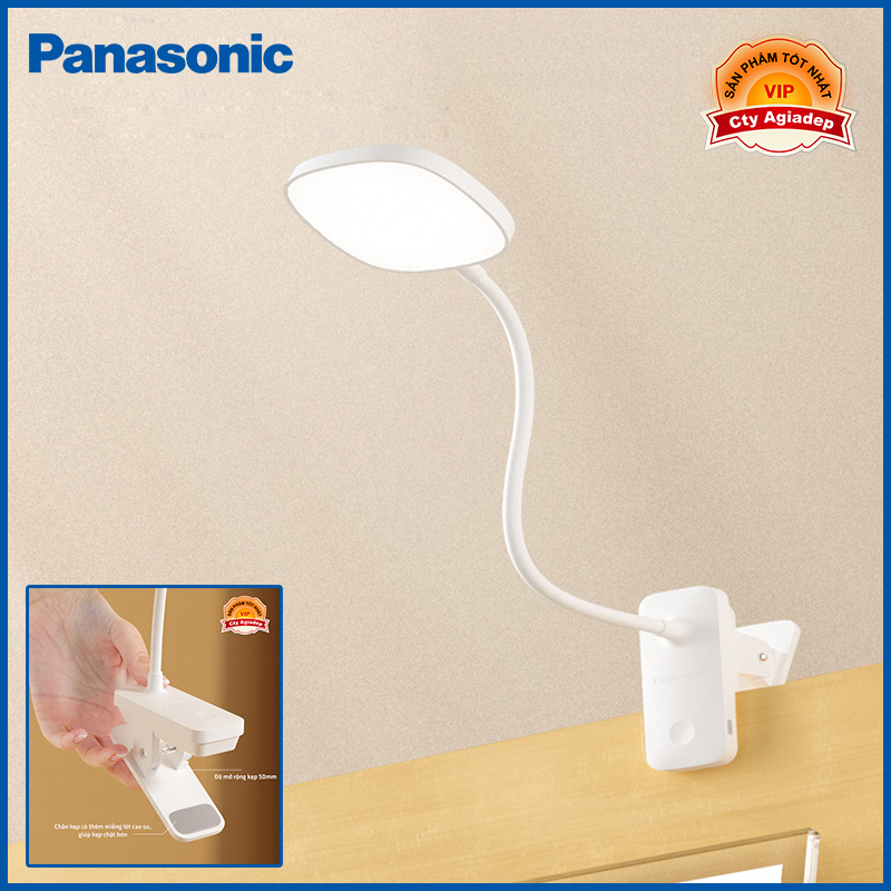 Đèn học Led chống cận Panasonic - 3 chế độ sáng, nút bấm cảm ứng tiện dụng - Công nghệ mới nhập khẩu bởi Agiadep