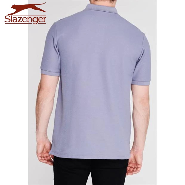 Áo Thun Polo Nam Slazenger Plain (màu Granite) - Hàng size UK
