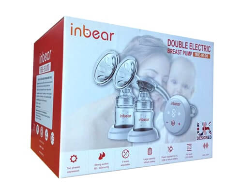 Máy hút sữa điện đôi Inbear. Dụng cụ hút sữa sau sinh