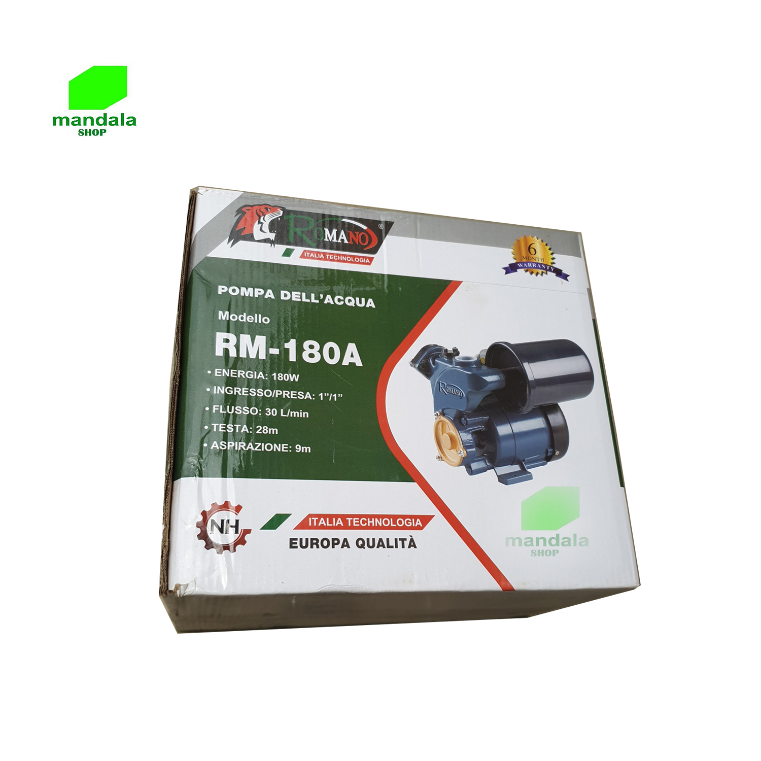 Máy bơm tăng áp tự động Romano 180W