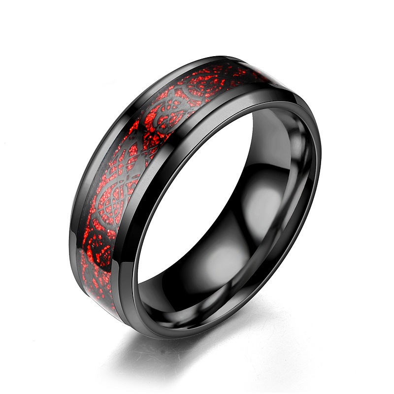 Nhẫn Nam Titanium Hình Rồng Cực Chất
