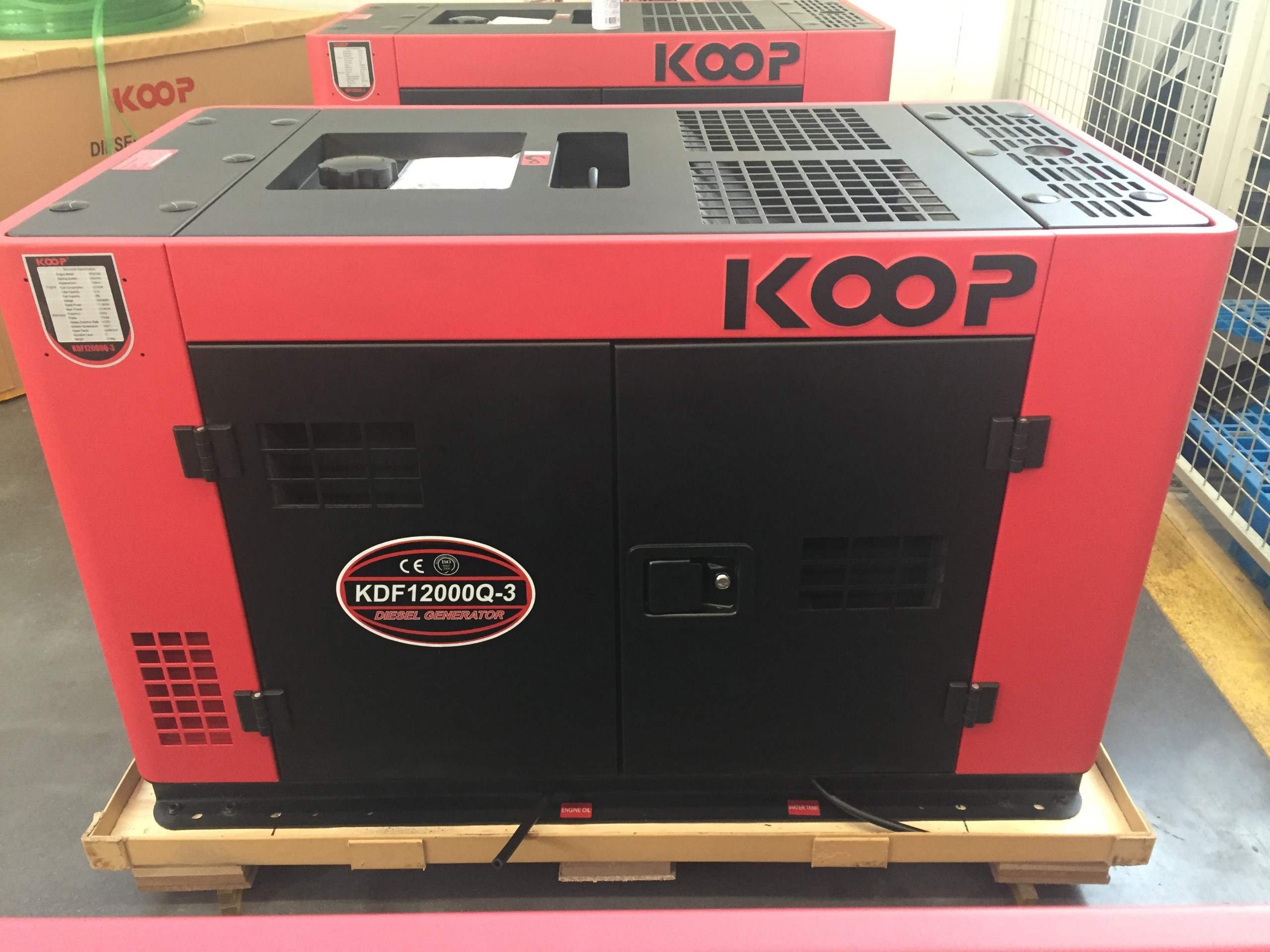 Máy Phát Điện Chạy Dầu 9kVA Koop KDF12000Q