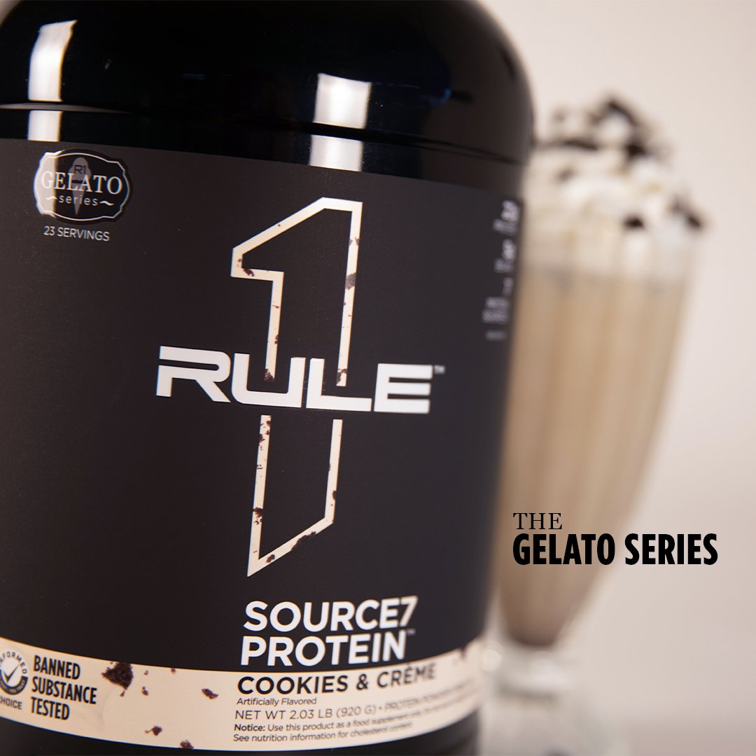 Bột Cung Cấp 7 Loại Protein Vị Kem Gelato RULE 1 SOURCE7 PROTEIN 5LBS