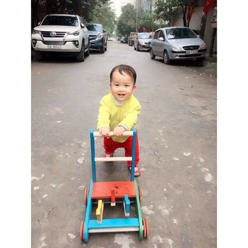 Xe Tập Đi, Xe Con Gà Bằng Gỗ Cho Bé ( Siêu Đẹp )