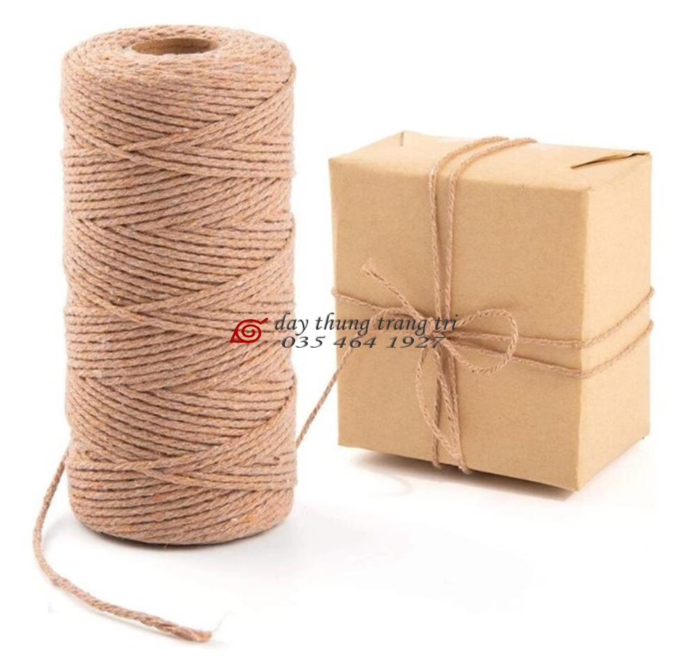 [Khuyến mãi] Dây thừng 2mm, cuộn 10m, dây thừng decor, làm handmade, trang trí