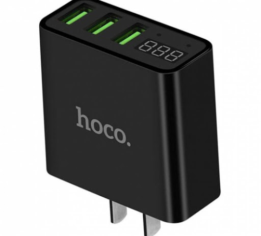 Củ Sạc Đa Năng 3 Cổng USB Hoco C15 có Led