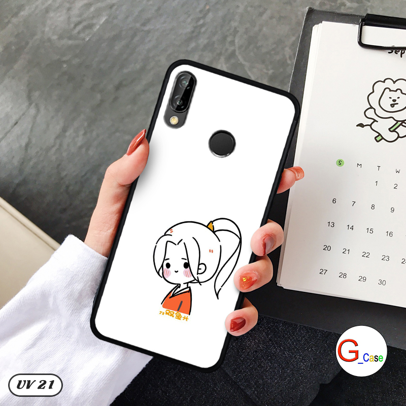 Ốp Huawei Nova 3e lưng nhám -ngộ nghĩnh