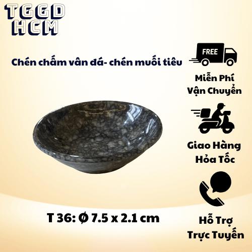 Chén chấm tương - chén muối tiêu nhiều mẫu như hình - chén chấm tương hai ngăn