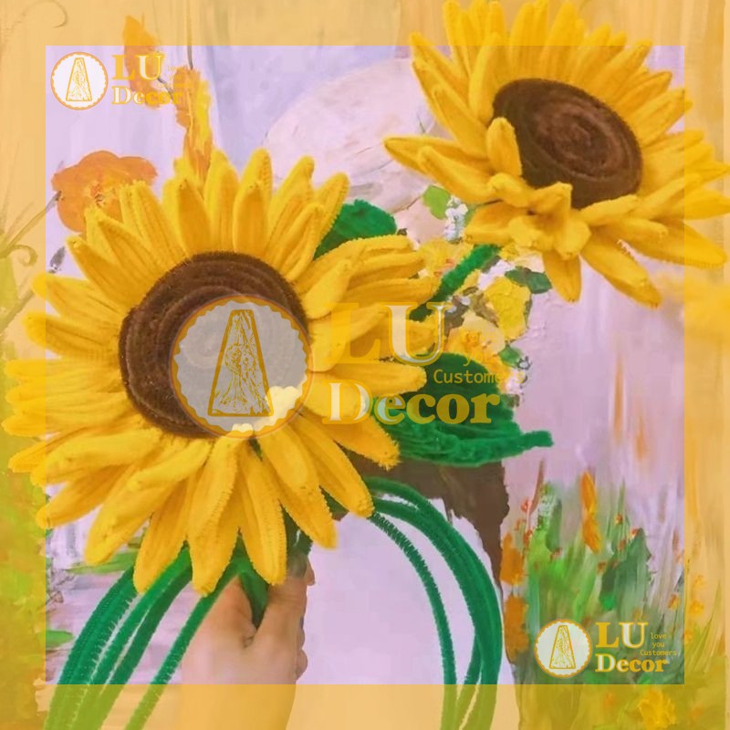 Bó kẽm nhung làm đồ handmade đồ chơi cho bé | LU Decor