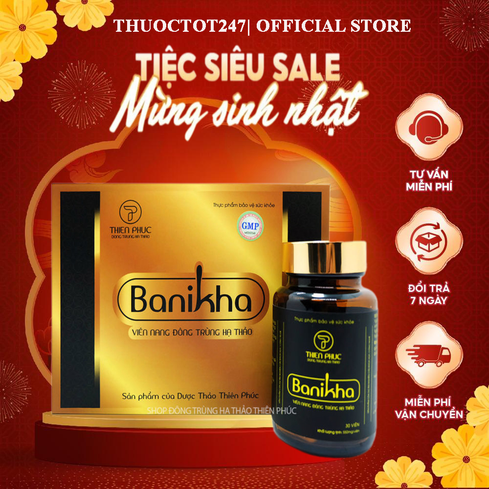 Viên nang đông trùng hạ thảo Banikha- Sản phẩm chính hãng