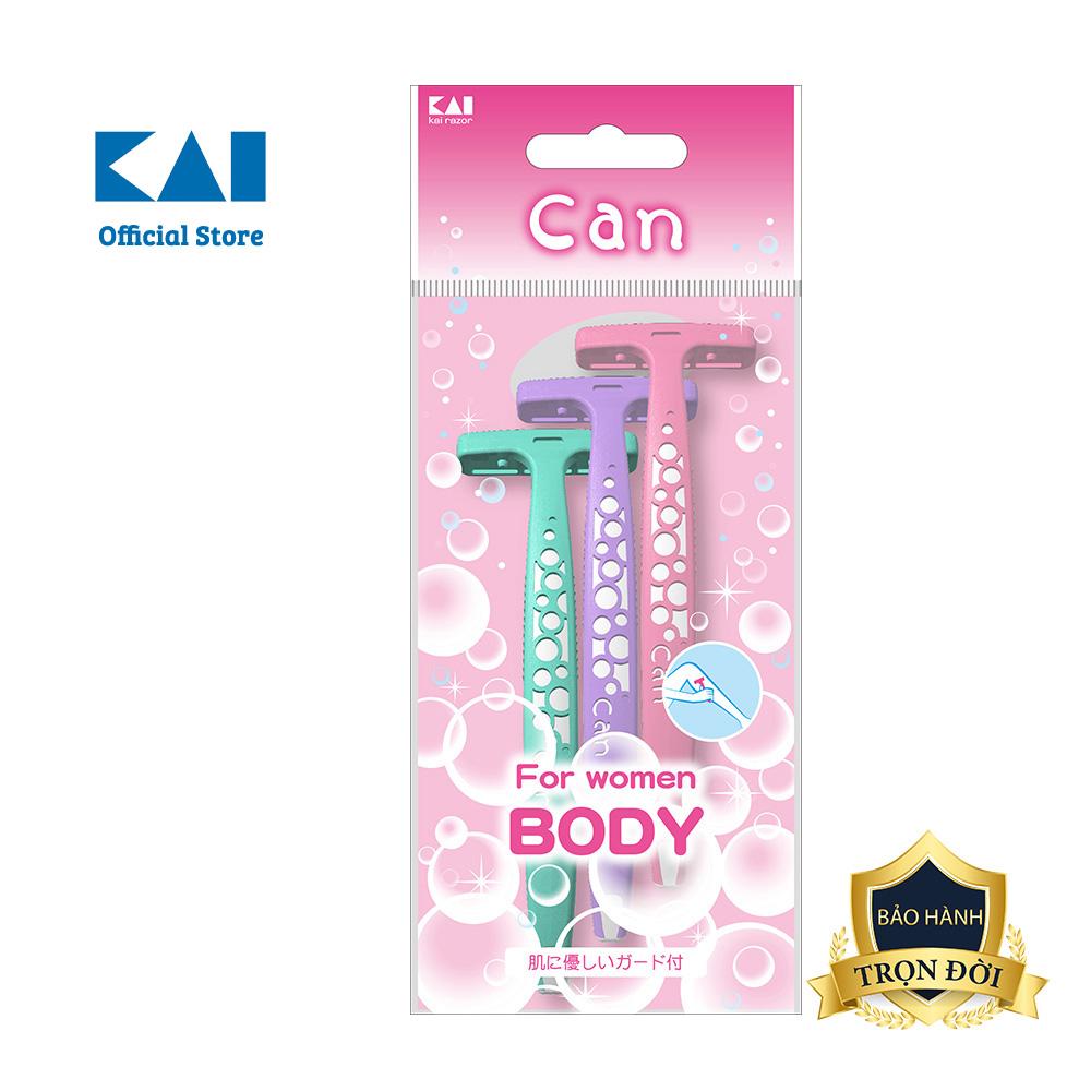 Set 3 chiếc dao cạo lông cơ thể cho nữ KAI Can Body nhỏ gọn tiện dụng  Hàng nội địa Nhật Bản từ gian hàng chính hãng  Dao cạo lông chân cạo lông tay cạo lông bikini cao cấp