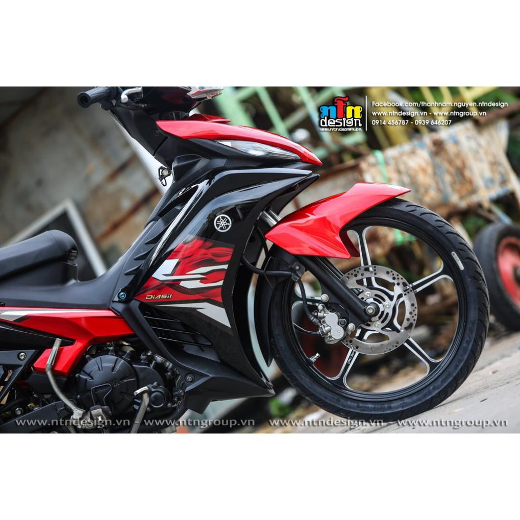 Tem rời dán xe exciter 135 mẫu lc 2021 đỏ đen