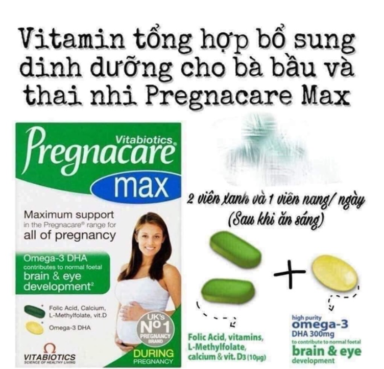 [HÀNG ANH] Vitamin bầu Pregnacare Max 84 viên