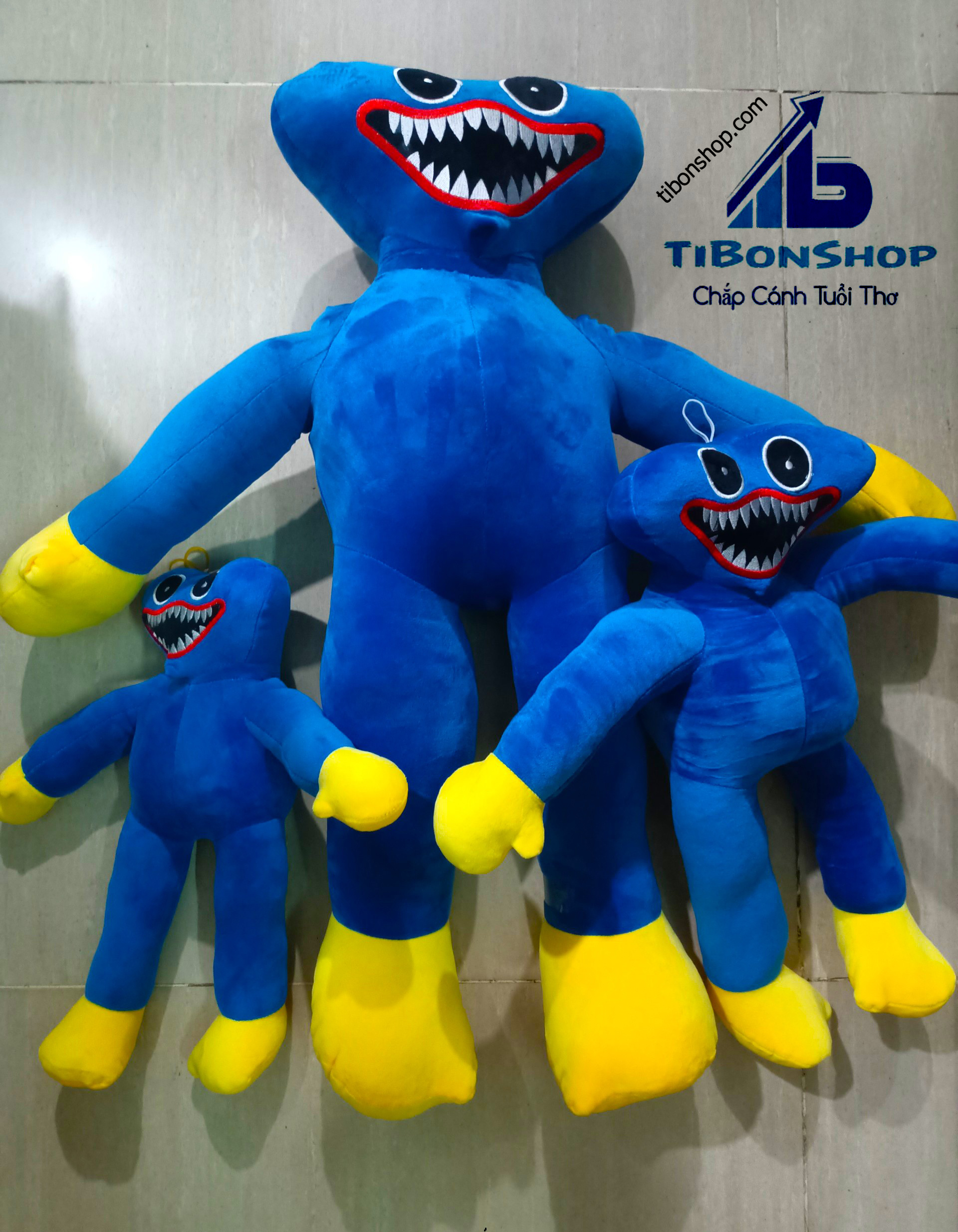 Búp bê nhồi bông Huggy Wuggy playtime poppy làm quà cho bé vào dịp năm mới tùy chọn kích thước