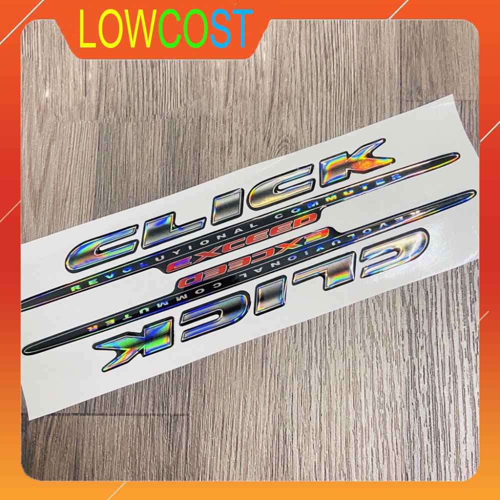 Tem Xe Máy Nổi 3D CLICK Chất Liệu 3 Lớp Chuẩn Zin Bền Bỉ