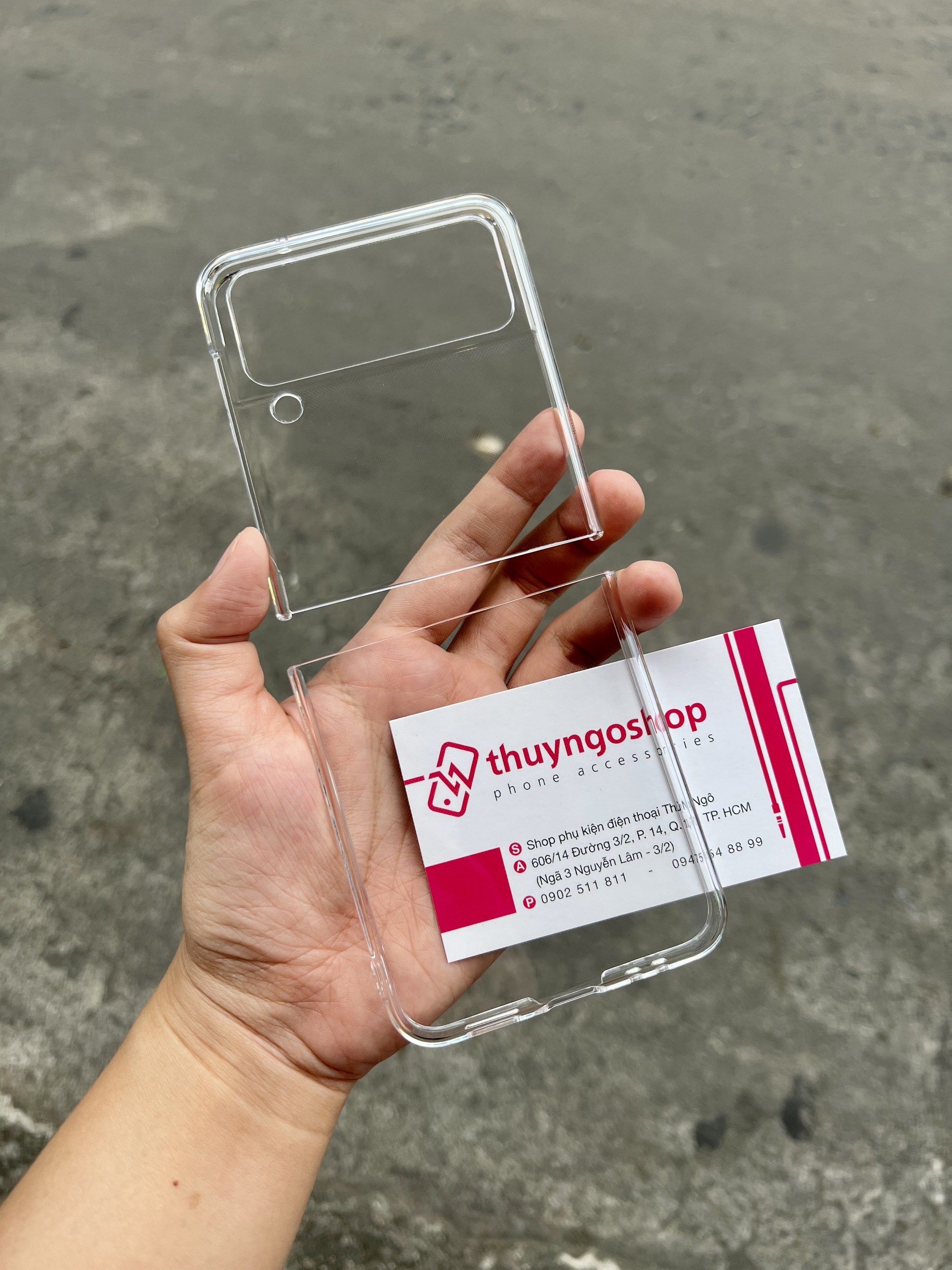 Ốp cứng siêu trong suốt samsung z fold 4 - z flip 4