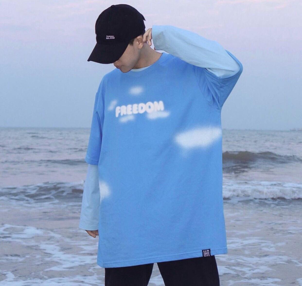 [HCM]Áo thun Unisex freedom mẫu mới cực cá tính