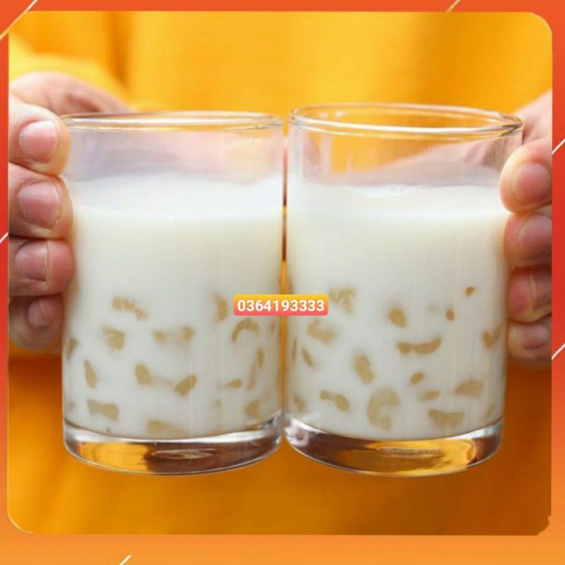 Ly Thủy Tinh Sữa Chua Trân Châu 175ml 6 chiếc